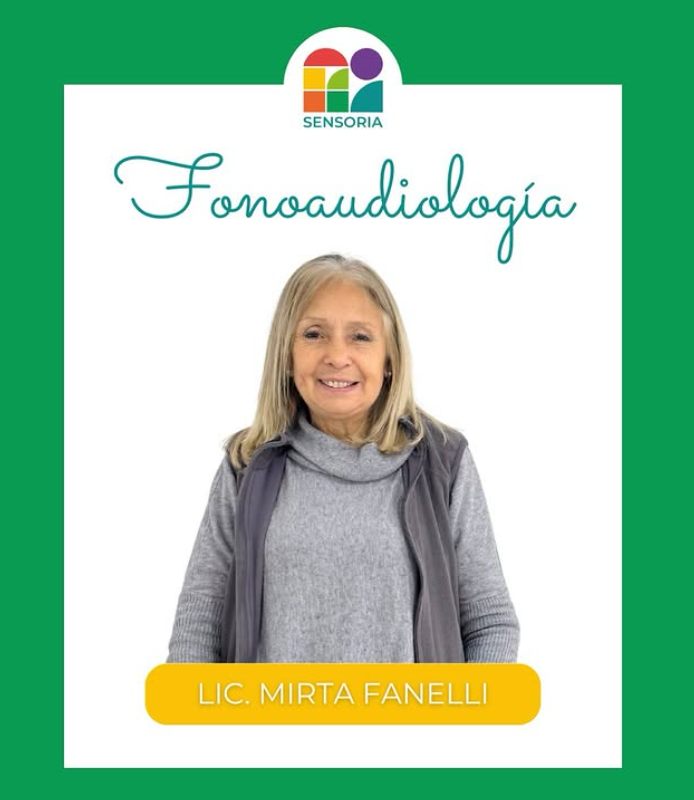 Mirta Fanelli, fonoaudióloga de Sensoria